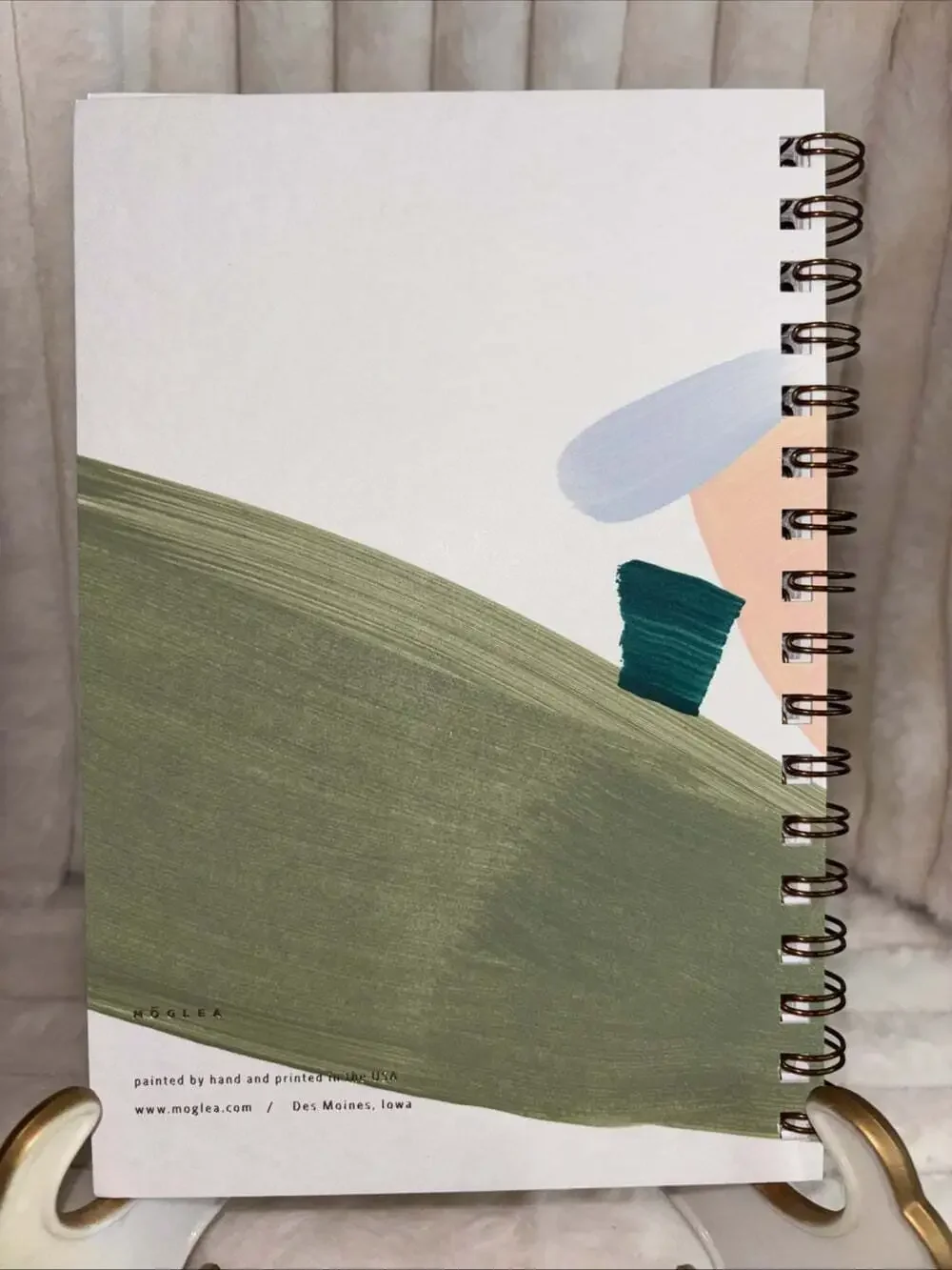 Moglea Hand Painted Notebook Artisan Stationery Boxed New One of a Kind - Picture 4 of 6